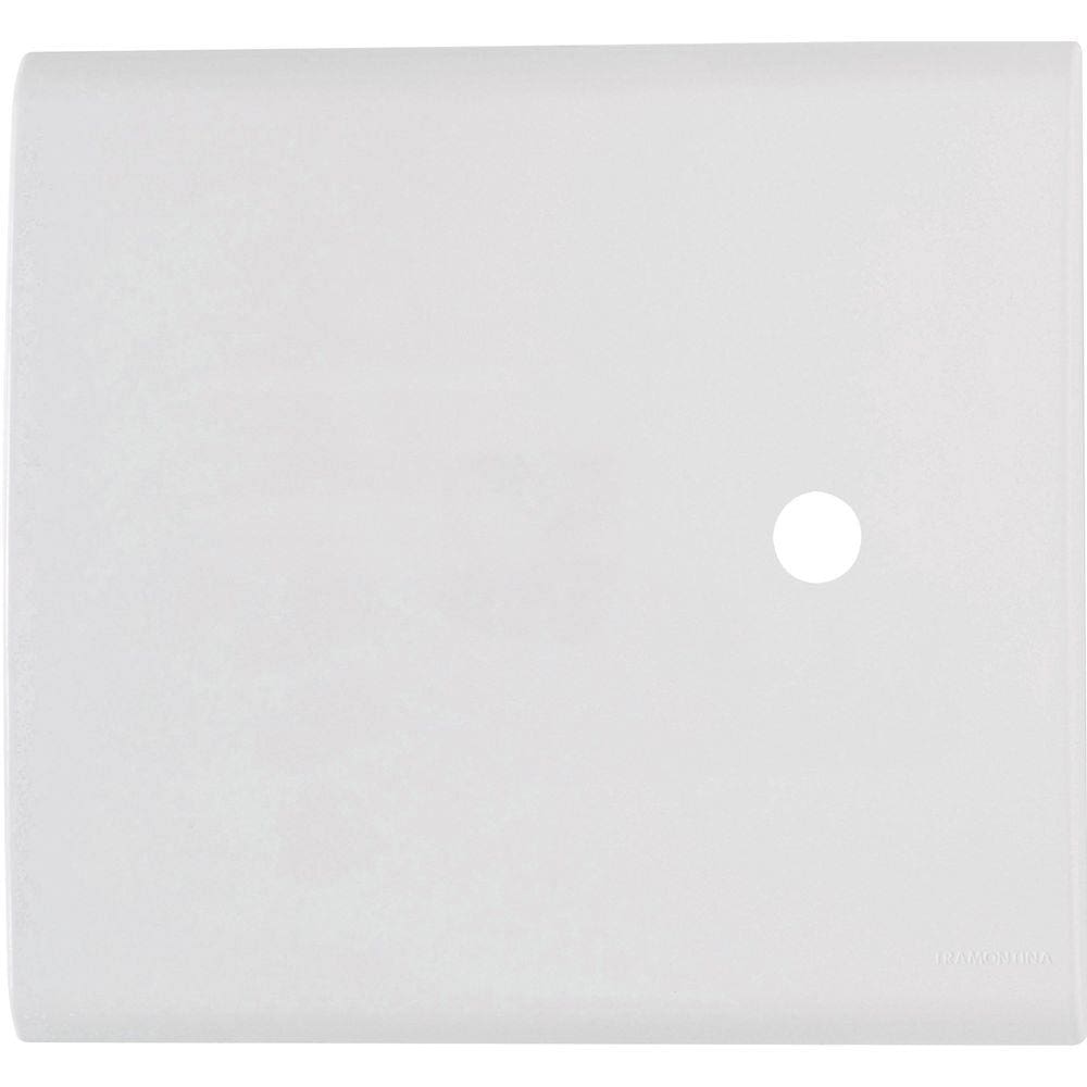 Placa com 1 Furo 4x4 9,5 mm Tramontina Liz Branca Tramontina