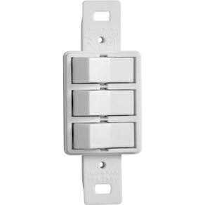 Monobloco interruptor simples + 2 paralelos 10A 250V~ cor branco Tramontina