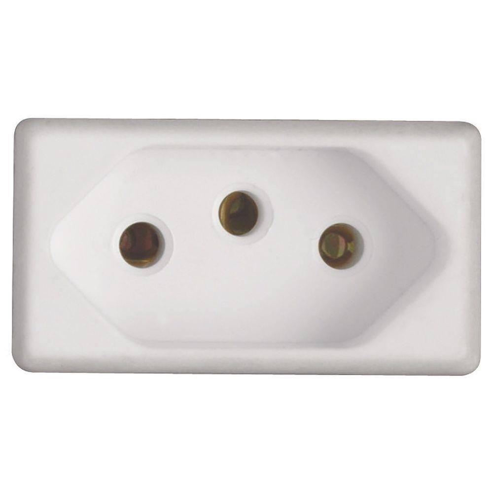 Módulo para Tomada 2P+T Tramontina IzyFlat 20 A 250 V Branco Tramontina