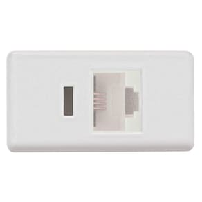 Módulo para Tomada de Telefone Tramontina IzyFlat RJ 11 Branco Tramontina