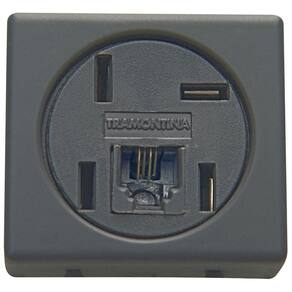 Módulo para Tomada de Telefone 4P e RJ11 Tramontina IzyFlat Grafite Tramontina