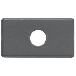 Módulo Tampo com 1 Furo 9,5 mm Tramontina IzyFlat Grafite Tramontina