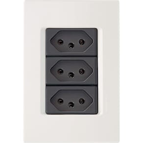 Conjunto 4X2 - 3 tomadas 2P+T 20A 250V~ Tramontina