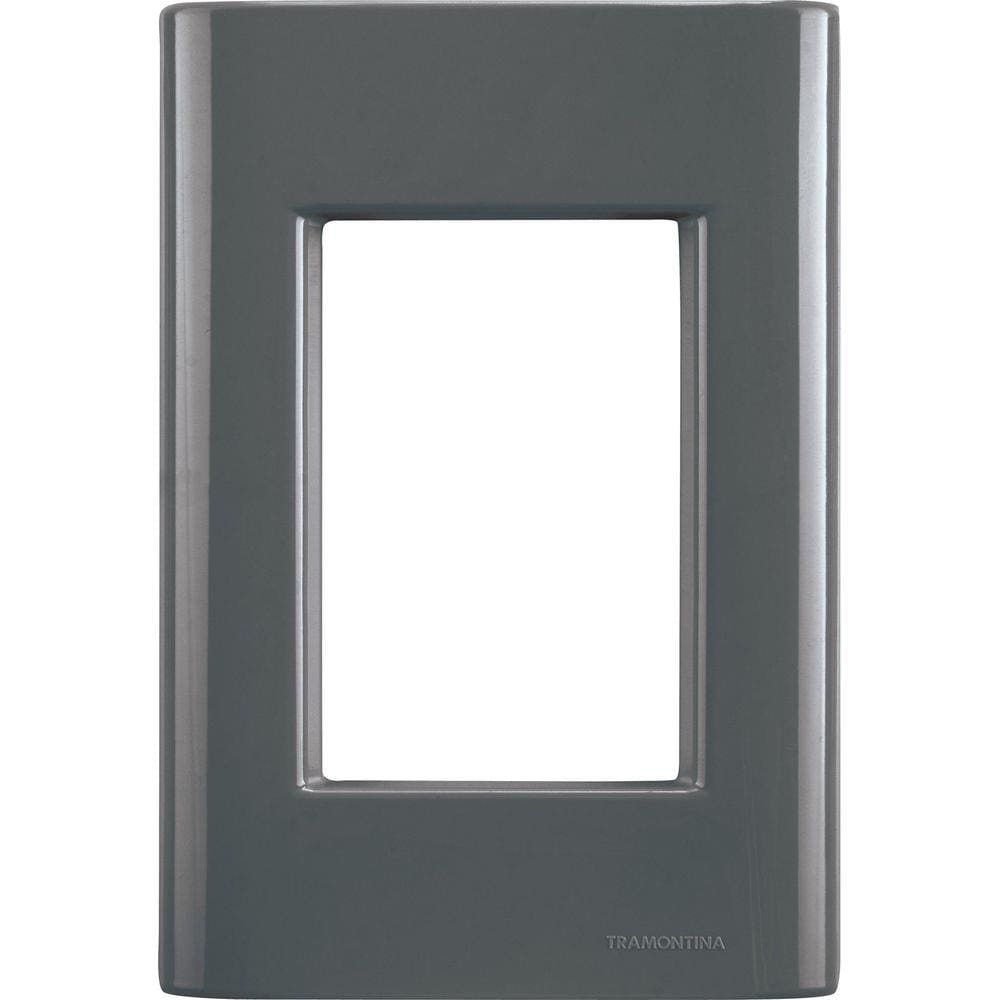 Placa 3 Postos 4x2 Tramontina Giz Grafite Tramontina