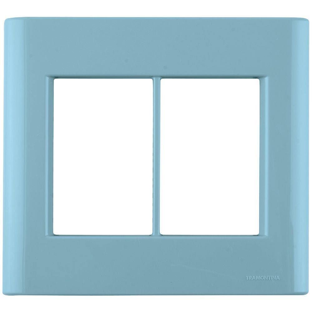 Placa 6 Postos 4x4 Tramontina Giz Azul Jeans Tramontina