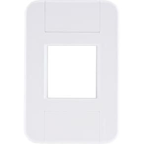 Placa 2 Postos Juntos 4x2 Tramontina Tablet Branca Tramontina