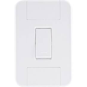 Conjunto 4x2 com 1 Interruptor Simples 10 A 250 V Tramontina Tablet Branco Tramontina