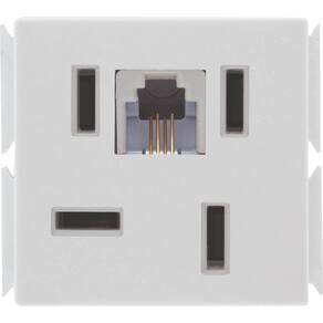 Módulo para Tomada de Telefone 4P e RJ11 Tramontina Aria Branco Tramontina
