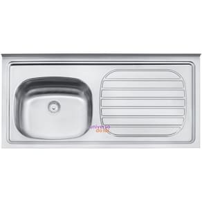 Pia de Apoio Tramontina Filo 40 FX EX 100x50 cm Aço Inox