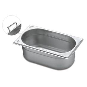 Cuba Gastronômica Tramontina 1/4 em Aço Inox com Alças Móveis Profundidade 200 mm - Aço 304 Tramontina