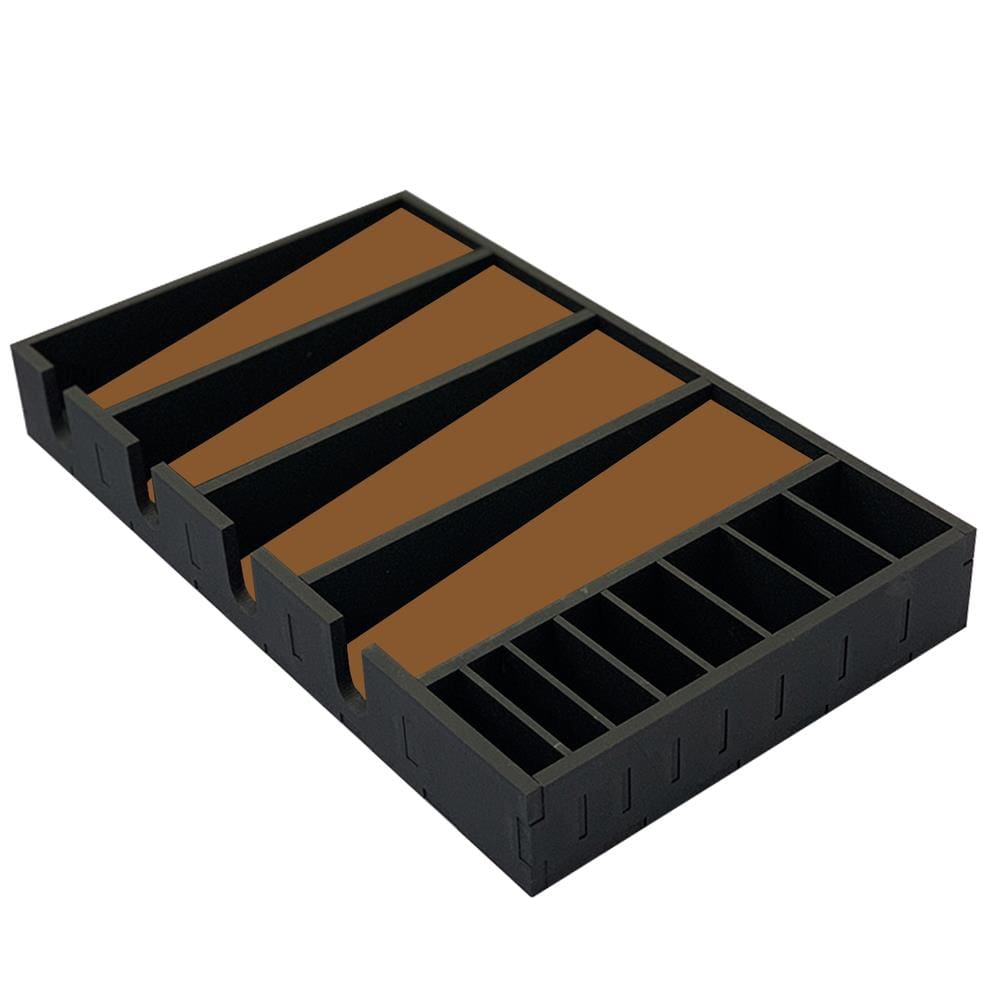 Suporte em MDF Para 4 Máquinas de Cortar Cabelo e 8 Pentes