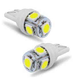 1 Par De Lâmpada Pingo 5 Leds T10 Xenon Super Branca
