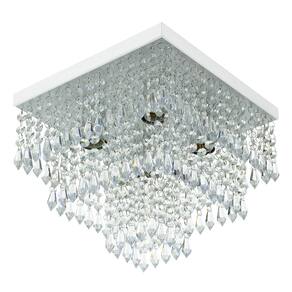 Lustre De Cristal Acrilico Sweetcrillic 30x30 Branco Lindo!