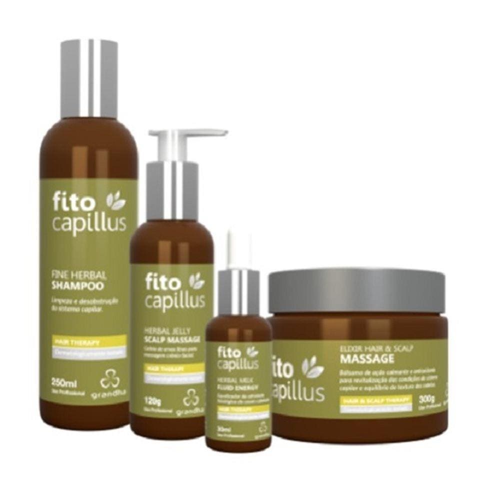 Kit Grandha Fito Capillus Fine Herbal Terapia Capilar