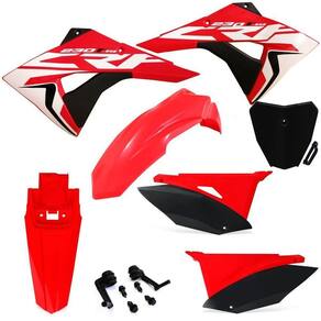 Kit Plástico Crf 230 Biker Next Com Number Plate e Adesivos