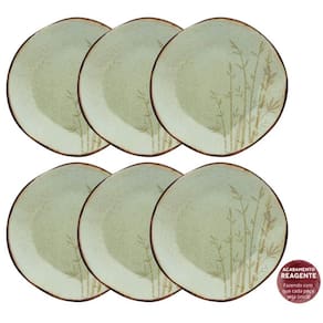 Conjunto De 6 Pratos Rasos 27,5Cm Ryo Bambu