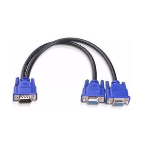 Cabo Divisor Em Y 1 Vga (Macho Para 2 Vga (Femea)