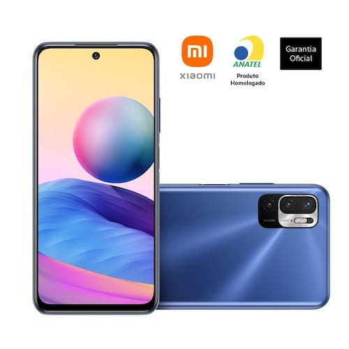 Smartphone Xiaomi Redmi Note 10 5G Tela 6,5" 4GB 128GB Bateria 5000mAh Câmeras de 48+2+2MP Azul Menor preço em Smartphone Xiaomi Redmi Note 10 5G Tela 6,5" 4GB 128GB Bateria 5000mAh Câmeras de 48+2+2MP Azul