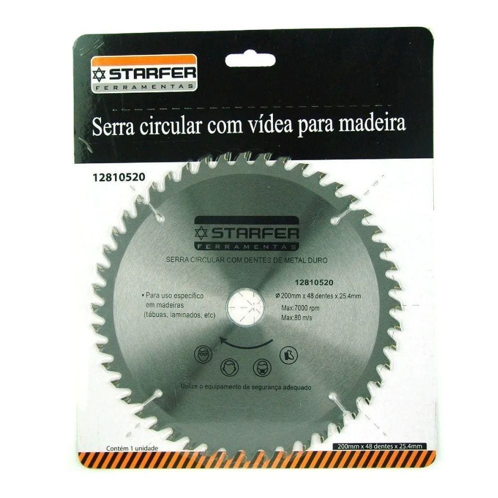 Serra Circular Widea 200mm x 48 dentes Starfer