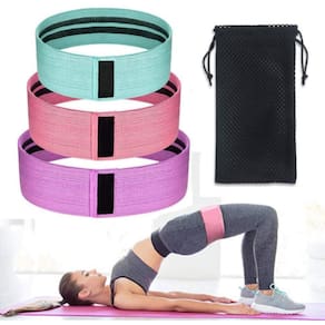 Kit 3 Faixas Elásticas De Exercício Hip Resistance Bands