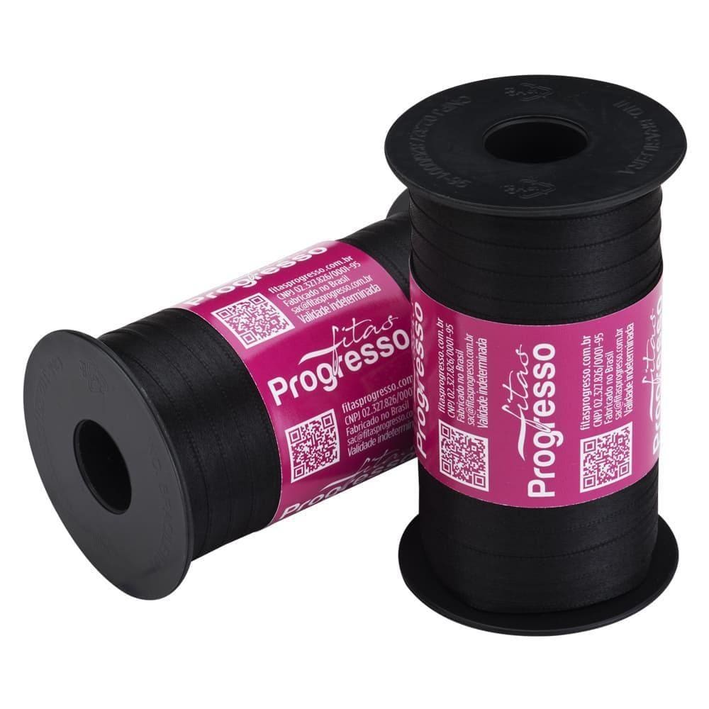 Fita De Cetim 07Mm 100Mts. Preto 219