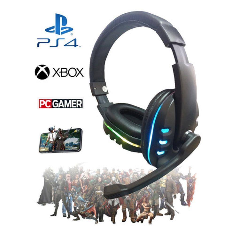 Fone headset gamer microfone playstation 4 ps4 xbox pc f25 b max | Casas  Bahia