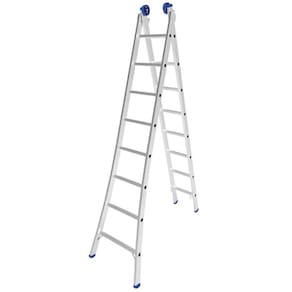 Escada Extensível de Alumínio 2 x 8 degraus 2,95 x 4,45m Real Escadas