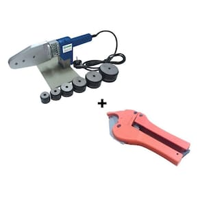 Kit Termofusora 220v 800w com 6 Bocais + Tesoura Corta Tubos Ppr Topfusion