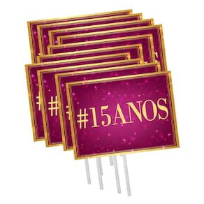 Plaquinhas Divertidas Debutante 15 Anos - 10 Unidades