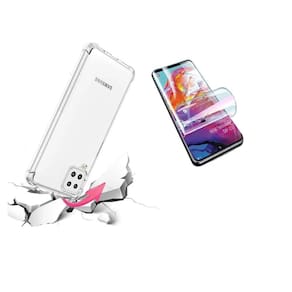 Kit Capa Antishock Reforçada Samsung Galaxy M62 6.7 + 01 Película De Nano Gel + Kit Sachê