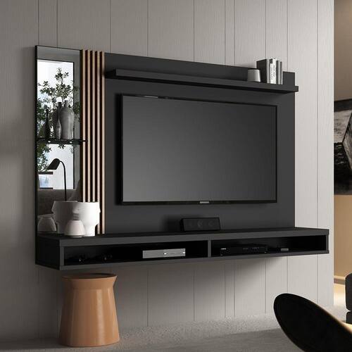 imagem-Painel Home Paris - Preto/Naturale