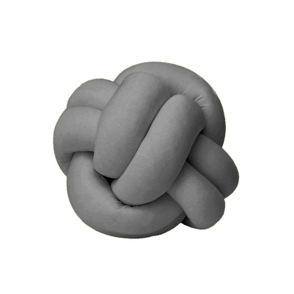 Almofada Decorativa Nó - 25cm Cinza