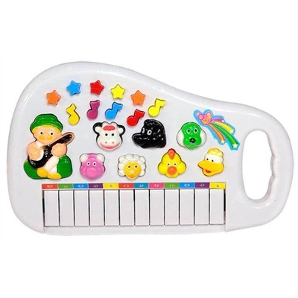 Mini Teclado Infantil Piano Brinquedo Vermelho -Music Center - My