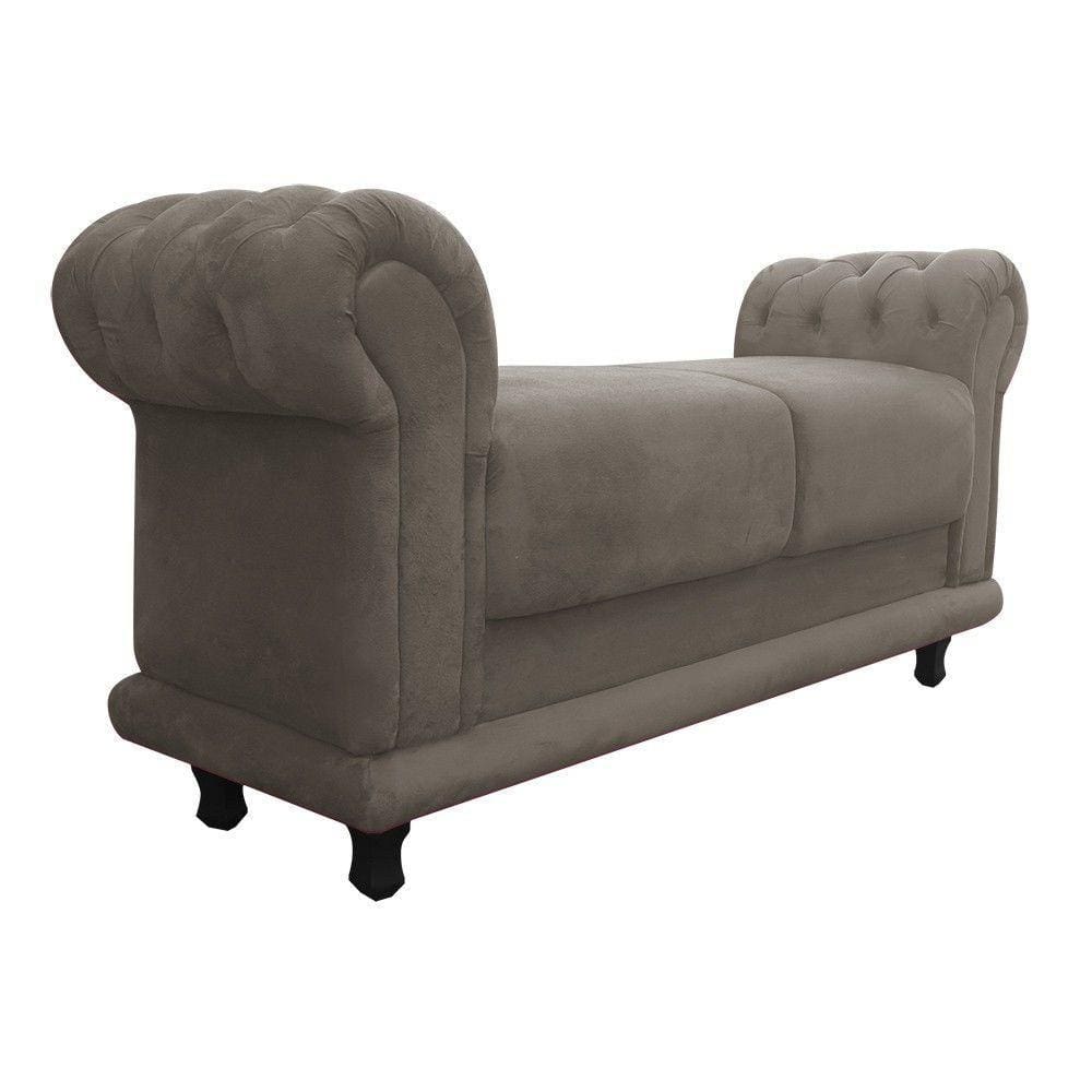 Recamier Barcelona Suede Marrom Rato