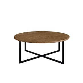 Mesa de Centro Baixa Estilo Industrial Vermont Preto