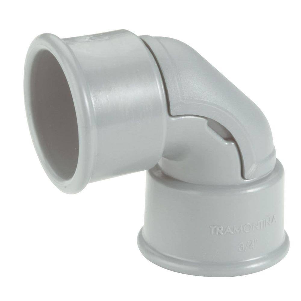 Cotovelo 90° com Janela para Inspeção 1" Tramontina Cinza Tramontina