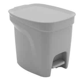 Lixeira Tramontina Basic Compact em Polipropileno Cinza com Haste em Aço Galvanizado 7 L Tramontina