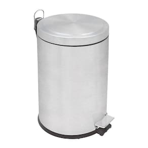 Lixeira Inox com Pedal Tramontina Plus com Acabamento Scotch Brite e Balde Interno Removível 5L Tramontina