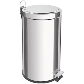 Lixeira Inox com Pedal Tramontina Brasil com Acabamento Polido e Balde Interno Removível 20 L Tramontina