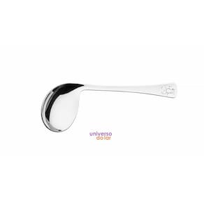Colher Infantil Tramontina Baby Curvada Acabamento Brilho Aço Inox