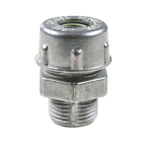 Conector prensa-cabo 1/2" em alumínio - bucha na cor verde Tramontina