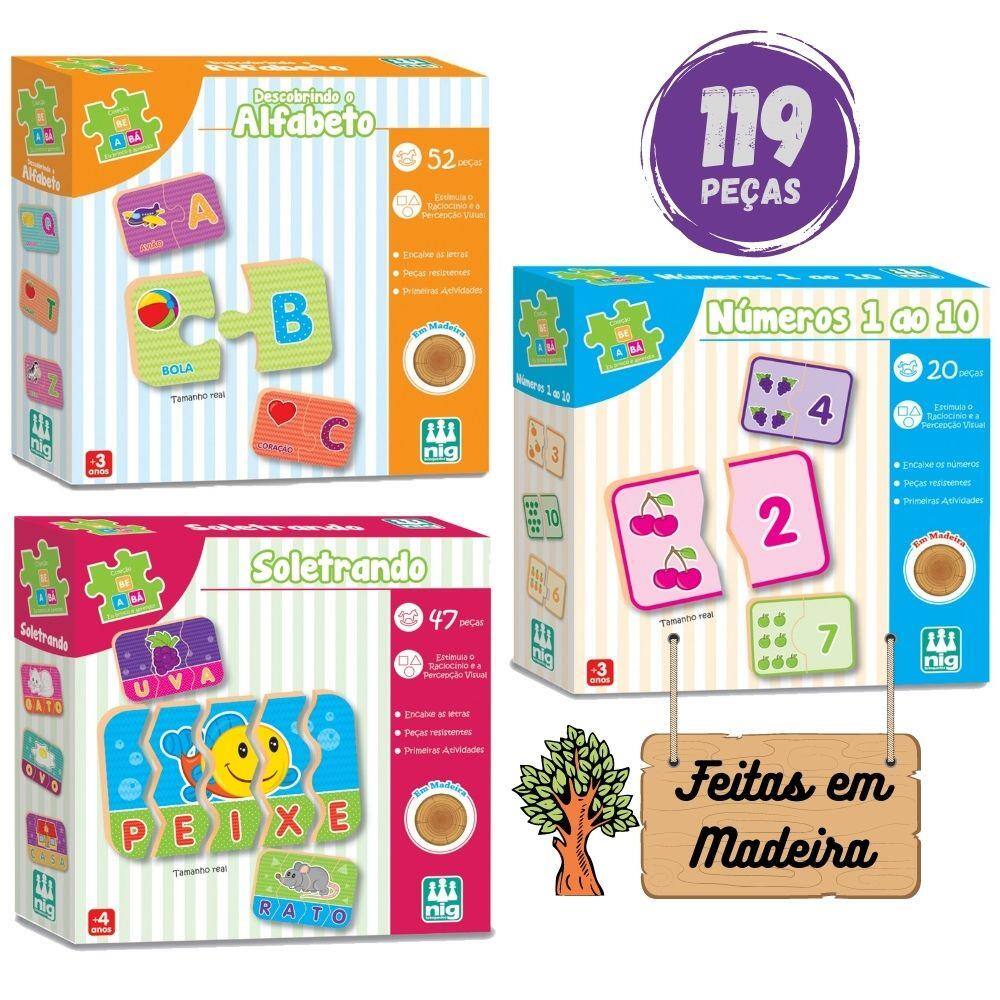 Kit Jogos Educativos Infantil Alfabeto E Números Completo