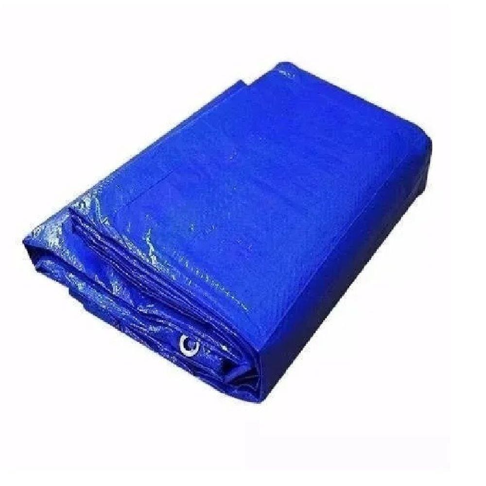 Lona 5x3 Impermeável Plastico Encerado Azul Multiuso