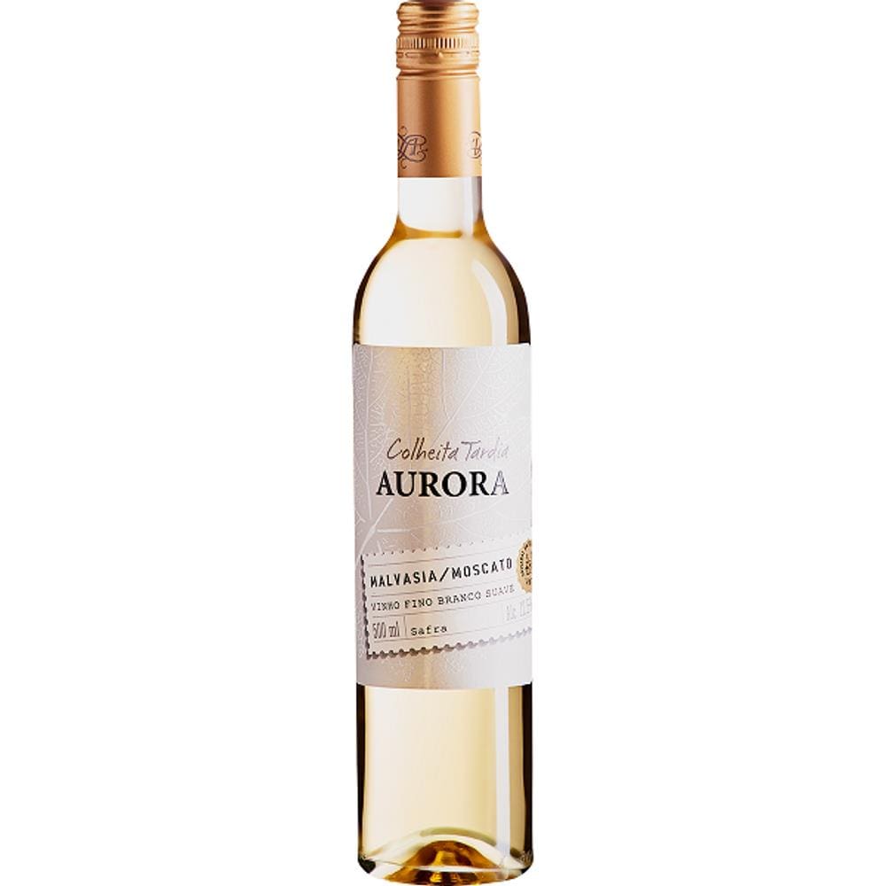 Vinho Branco Suave, Colheita Tardia Aurora, 500 Ml, 2021