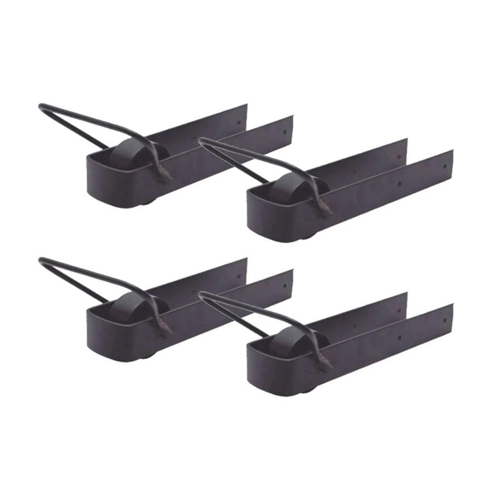 Kit 4 Pares de Trinco Correr Porteira Com Rodinha 350x70mm