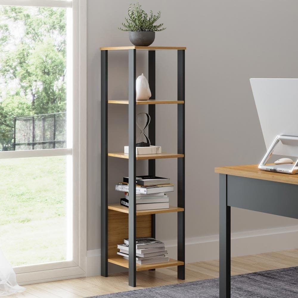 Estante Para Quarto Freijó Preto Pradel - Marrom