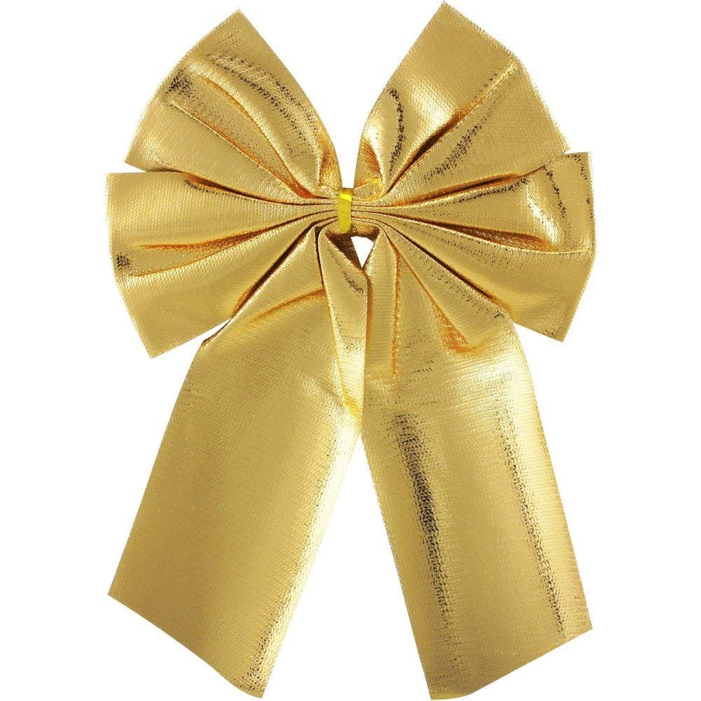 Enfeite Natalino Árvore Natal Lacinho Dourado 22cm