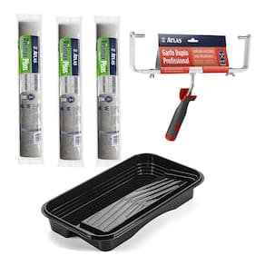 Kit Big Atlas Com Bandeja + Garfo + 3 Rolo Resimax 46cm