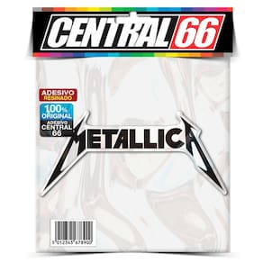 Adesivo Musica Metallica Logo Escrito Resinado