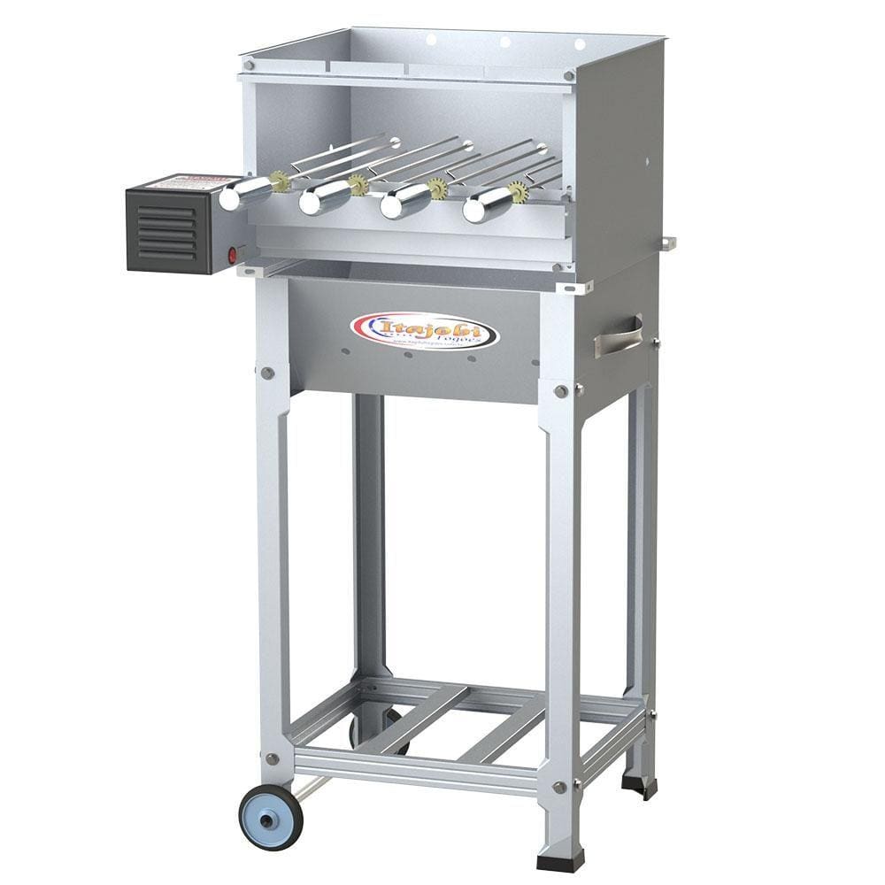 Churrasqueira Itagrill Plus Luxo Itajobi Inox 4 Espetos Elétricos Giratório